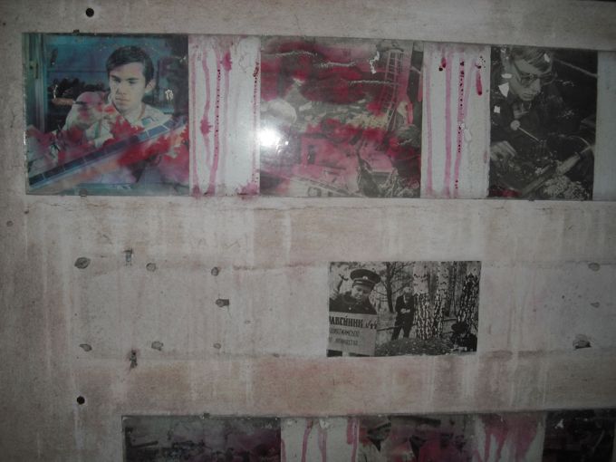 Fotos de la cultura rusa adornan la pared