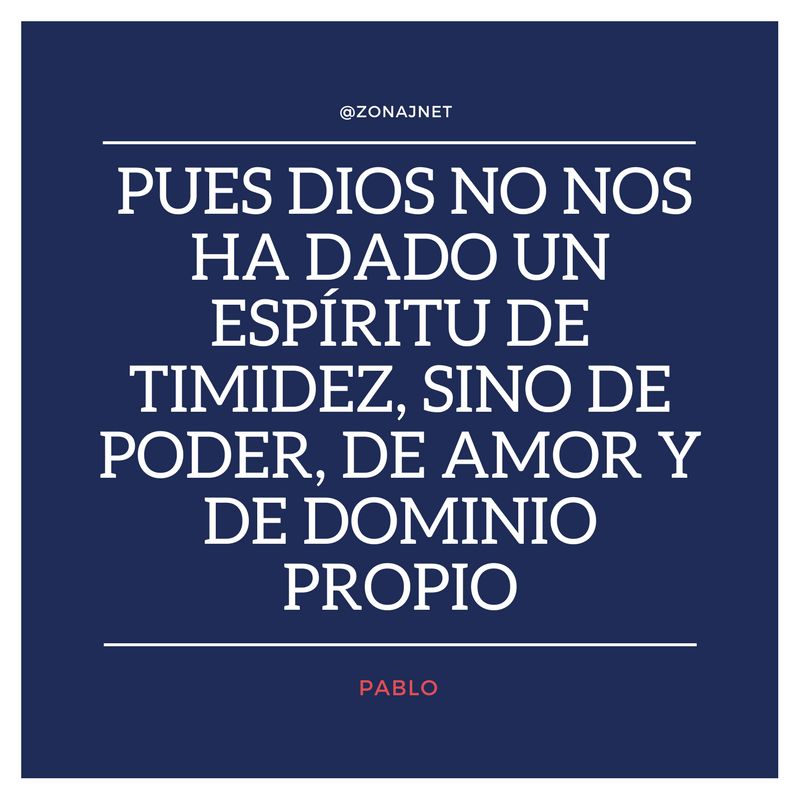 Un gran cuadrado de color azul oscuro con unas palabras de pablo